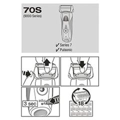 Đầu Thay Thế Máy Cạo Râu Điện Braun Series 7 70B 70S - Phụ Kiện Chất Lượng Cao, Dễ Dàng Sử Dụng và Thay Thế