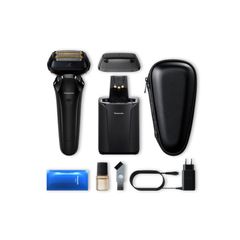 Máy Cạo Râu Panasonic ES-LS9A-K Cao Cấp Nhật Bản - Dao Cạo Nam 6 Lưỡi, Cảm Biến Râu, Trạm Sạc và Vệ Sinh cao cấp