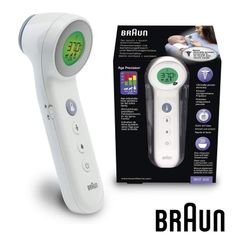 Nhiệt Kế Điện Tử Hồng Ngoại Đo Trán Braun BNT400 - Chính Hãng, Đo Nhanh và Chính Xác, Thích Hợp Cho Trẻ Em và Gia Đình