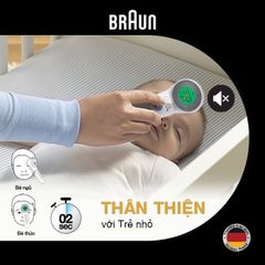Nhiệt Kế Điện Tử Hồng Ngoại Đo Trán Braun BNT400 - Chính Hãng, Đo Nhanh và Chính Xác, Thích Hợp Cho Trẻ Em và Gia Đình