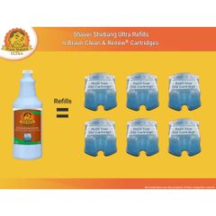 Nước rửa máy cạo râu Braun - Clean & Renew Cartridges, Chai tương đương 6 hộp mực 170ml | Made in USA 289837
