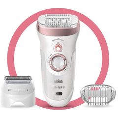 Máy Nhổ Lông BRAUN SILK-ÉPIL 9-9720, Máy Cạo Lông, Máy Triệt Lông Body, Toàn Thân, Vùng Bikini | MADE IN GERMANY
