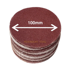 Giấy Nhám Tròn 100mm - Độ Mịn 40 đến 600, Phù Hợp Cho Xây Dựng, DIY, Sửa Chữa Kim Loại và Gỗ