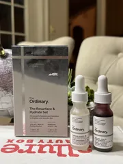 Set The Ordinary serum phục hồi Acid 2% + B5 15ml và Tẩy Tế Bào Chết Hoá Học Ordinary Aha 30% + Bha 2% Peeling 15ml  ( set 2 chai )