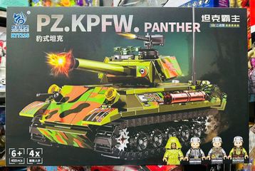 Bộ lắp ráp mô hình xe tăng KY7216 PZ.KPFW. PANTHER có 455 chi tiết