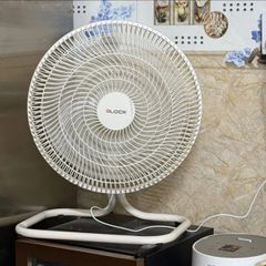 Quạt Sàn 2LOCK Model 2025 - Quạt Đứng Retro 52.5cm, 4 Tốc Độ, Hẹn Giờ 60 Phút, Giải Nhiệt Êm Ái, Công Suất 80W