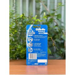 Set 8 Dao Cạo Râu Gillette Sensor 3 Comfort - Dao Cạo 3 Lưỡi Titanium, Kiểm Soát Cao Su, Lướt Mượt, An Toàn Cho Da
