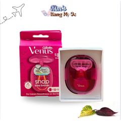 Dao cạo Gillette Venus Snap Extra Smooth 5 lưỡi - Cán nhỏ gọn, hộp bảo quản, lý tưởng cho cạo lông body và vùng kín tiện lợi