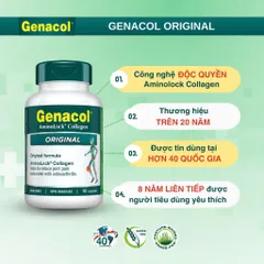 Collagen GENACOL Original L/90v - Hỗ trợ tái tạo sụn khớp, duy trì sức khỏe xương khớp, giúp linh hoạt vận động hàng ngày