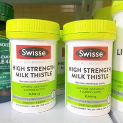 Viên uống thải độc gan SWISSE HIGH STRENGTH MILK THISTLE 35,000MG 60v