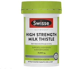 Viên uống thải độc gan SWISSE HIGH STRENGTH MILK THISTLE 35,000MG 60v 289998