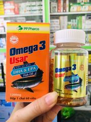 Viên uống Omega 3 USAR - Hỗ trợ mắt và tim mạch, giảm cholesterol, thực phẩm bảo vệ sức khỏe