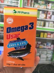 Viên uống Omega 3 USAR - Hỗ trợ mắt và tim mạch, giảm cholesterol, thực phẩm bảo vệ sức khỏe