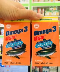 Viên uống Omega 3 USAR - Hỗ trợ mắt và tim mạch, giảm cholesterol, thực phẩm bảo vệ sức khỏe