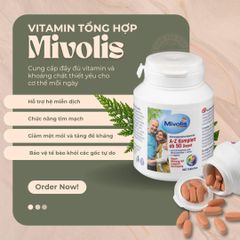 Vitamin Tổng Hợp Mivolis A-Z Depot Đức cho Người Trên 50 Tuổi - Bổ Sung 24 Vitamin và Khoáng Chất Tăng Cường Sức Khỏe, Chống Mệt Mỏi