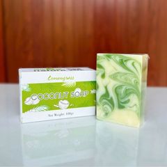 Xà Bông Dừa Escoco - Xà Bông Thiên Nhiên Dưỡng Ẩm, Kháng Khuẩn Cho Da Nhạy Cảm, Hương Thơm Tươi Mát, Sản Phẩm Thân Thiện Với Môi Trường