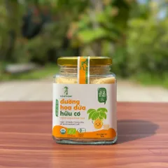 Đường hoa dừa hữu cơ Sokfarm 160g dành cho bé - Đường tự nhiên an toàn, ngọt thanh, thích hợp cho món ăn và thức uống cho trẻ em