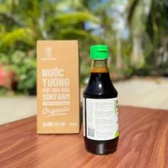Nước tương mật hoa dừa organic Sokfarm cho bé 200ml - Hương vị tự nhiên, hỗ trợ tiêu hóa, không gluten, không GMO