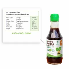 Nước tương mật hoa dừa organic Sokfarm cho bé 200ml - Hương vị tự nhiên, hỗ trợ tiêu hóa, không gluten, không GMO