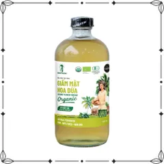Giấm Mật Hoa Dừa Organic Sokfarm 500ml - Giấm Tự Nhiên Giàu Khoáng Chất Hỗ Trợ Tim Mạch và Tiêu Hóa, Sản Phẩm Hữu Cơ Chất Lượng Cao