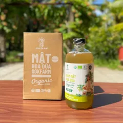 Giấm Mật Hoa Dừa Organic Sokfarm 500ml - Giấm Tự Nhiên Giàu Khoáng Chất Hỗ Trợ Tim Mạch và Tiêu Hóa, Sản Phẩm Hữu Cơ Chất Lượng Cao