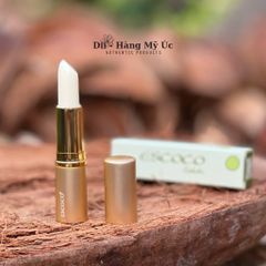 Son Dưỡng Dừa Escoco 3.8g - Dưỡng Môi Thiên Nhiên Không Màu - Sản Phẩm Chăm Sóc Môi Mềm Mịn, Căng Bóng