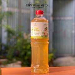 Giấm Mật Hoa Dừa Organic Sokfarm 1 Lít - Giấm Tự Nhiên Hữu Cơ, Tăng Cường Miễn Dịch, Hỗ Trợ Tim Mạch, An Toàn Xuất Khẩu
