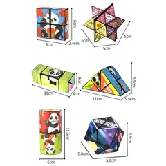 Đồ Chơi Khối Xoay Ma Thuật Biến Hình 3D - Xếp Hình Sáng Tạo Thông Minh Giúp Bé Phát Triển Tư Duy, Sáng Tạo, Quà TặngÝ Nghĩa
