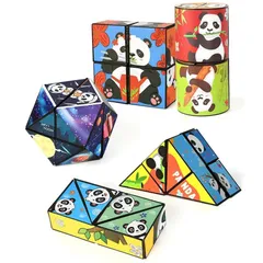 Đồ Chơi Khối Xoay Ma Thuật Biến Hình 3D - Xếp Hình Sáng Tạo Thông Minh Giúp Bé Phát Triển Tư Duy, Sáng Tạo, Quà TặngÝ Nghĩa