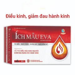 Cao ích mẫu eva An Nguyệt San - Thực phẩm chức năng điều hòa kinh nguyệt, giảm đau bụng kinh - Hộp 30 viên tự nhiên