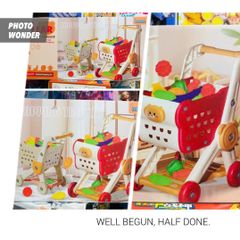 Chơi đồ hàng xe đẩy siêu thị Shopping cart Trolley 911-7, đồ chơi nhập vai nội trợ