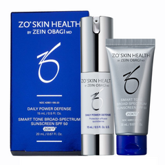 Bộ đôi ZO Sun Smart Duo - Tinh chất phục hồi Daily Power Defense & Kem chống nắng SPF 50 - Giải pháp bảo vệ da lý tưởng khi du lịch