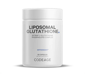 Viên uống trắng da Codeage Liposomal Glutathione 500mg - 60 viên hỗ trợ làm sáng da, chống oxy hóa, không gluten, Non-GMO