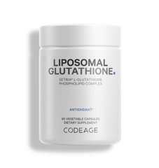 Viên uống trắng da Codeage Liposomal Glutathione 500mg - 60 viên hỗ trợ làm sáng da, chống oxy hóa, không gluten, Non-GMO