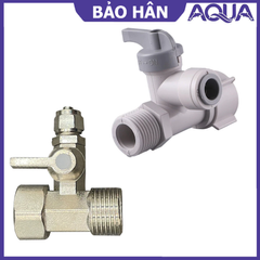 Van Chia Nước Đầu Nguồn Aqua - Van Cấp Nước Máy Lọc, Ren 21 ra Ống 6mm/10mm, Thiết Kế Thông Minh, Bền Bỉ, Dễ Lắp Đặt