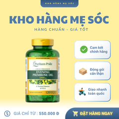 Viên uống tinh dầu hoa anh thảo Puritan's Pride 1300mg - Hỗ trợ nội tiết và dưỡng da hiệu quả cho phụ nữ - 120 viên Mỹ