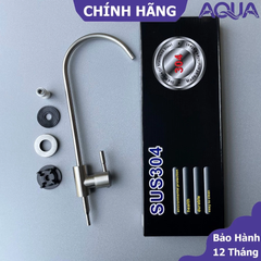 Vòi Lọc Nước Inox RO Thiết Kế Cổ Thiên Nga - Vòi Gạt Tiện Lợi Cho Máy Lọc Nước RO, Nano, UF - Sản Phẩm Vật Liệu Xây Dựng Chất Lượng