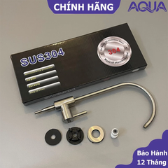 Vòi Lọc Nước Inox RO Thiết Kế Cổ Thiên Nga - Vòi Gạt Tiện Lợi Cho Máy Lọc Nước RO, Nano, UF - Sản Phẩm Vật Liệu Xây Dựng Chất Lượng