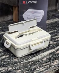 Hộp cơm giữ nhiệt điện 3 ngăn inox 2LOCK Korea - Dung tích 900ml, chất liệu an toàn, dễ vệ sinh, lý tưởng cho bữa ăn nhanh 20-120°C