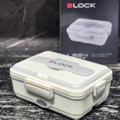 Hộp cơm giữ nhiệt điện 3 ngăn inox 2LOCK Korea - Dung tích 900ml, chất liệu an toàn, dễ vệ sinh, lý tưởng cho bữa ăn nhanh 20-120°C