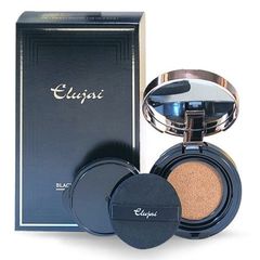 Phấn Cushion Cao Cấp Elujai Black Kèm Lõi - Trang Điểm Tự Nhiên, Che Khuyết Điểm, Chăm Sóc Da - Dành Cho Mọi Loại Da