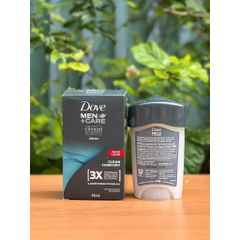 Lăn khử mùi Dove cho Nam Clean Comfort 45ml - Kháng mồ hôi, Dưỡng ẩm, Bảo vệ da 48 giờ, Anti-Perspirant Deodorant