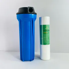 Bộ Cốc Lọc Nước Thô 10 Inch Ren 21mm - Đầy Đủ Phụ Kiện, Hiệu Quả Lọc Cao, Giải Pháp Nước Sạch Cho Gia Đình