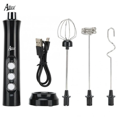 Máy Đánh Bọt Đánh Trứng Alizz AL-14495 - 3 Đầu Thay Đổi, Đa Năng, Thiết Kế Gọn Nhẹ, Phù Hợp Nấu Ăn và Pha Chế Tại Nhà