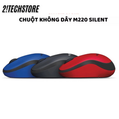 Chuột Không Dây Logitech M220 Silent - Chuột Văn Phòng Êm Ái, Kết Nối USB, Thiết Kế Nhỏ Gọn, Giảm Tiếng Ồn 90%