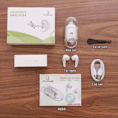 Tai Nghe Trợ Thính Không Dây FUNMIC EN-D20 - Thiết Kế Sang Trọng, Công Nghệ Giảm Tiếng Ồn Thông Minh, Hỗ Trợ Âm Thanh Cho Cả Hai Tai
