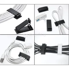 Nẹp Dây Điện Dán Tường Siêu Dính - Kẹp Giữ Dây Cáp Gọn Gàng, Chống Rối Cho Không Gian Sống và Làm Việc Thẩm Mỹ