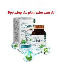 Collagen Glutathion ROXTECH bổ sung l-cystine, vitamin E C đẹp sáng da, giảm nám sạm da - 30 viên