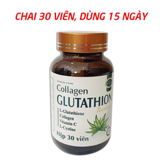 Collagen Glutathion ROXTECH bổ sung l-cystine, vitamin E C đẹp sáng da, giảm nám sạm da - 30 viên