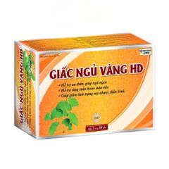 Viên Uống Giấc Ngủ Vàng HD - Hỗ Trợ Ngủ Ngon, Giảm Mất Ngủ, 30 Viên Thảo Dược Tự Nhiên, Cải Thiện Tâm Lý